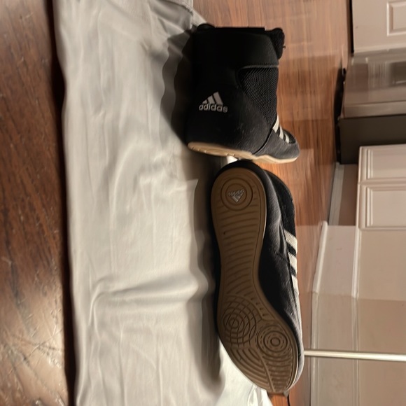 COPY - Adidas HVC 2 Adult Wrestling Shoes AQ3325 - Black, White - Picture 4 of 4